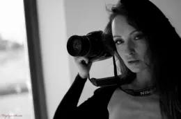 Maggie at Hayley's Secrets | Trying her hand at a bit of photography here's maggie trying out her new pro camera ;) 