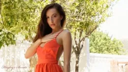 Sophia Smith at Hayley's Secrets | Sophia looking amazing as usual in her orange dress :) and even better out of i!!