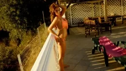 Gracie Finlan at Hayley's Secrets | with her golden skin and body to die for Gracie enjoys teasing you on her sunlounger!