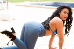 Olivia Paige at Skin Tight Glamour | Olivia Paige Jeans