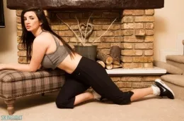 Cara Ruby at Skin Tight Glamour | Cara Ruby Black Yoga