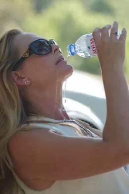 Eve at Girlfolio | Eve's car isn't the only thing that gets overheated in this 'reality' photo set.Thank heavens the break down man wasn't too fussy about being paid in cash!