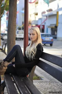 Lynn at Girlfolio | If you saw Lynn out in the street ? your mind would very likely wander...