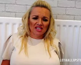 Sweet Wifey at Lethal Lipstick | Having returned home with her shopping, the blonde housewife was shocked and surprised to find an intruder and even more shocked when she found out what the intruders mission was