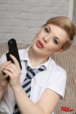 Helen Stephens at Lethal Lipstick | Helen Stephens posing as a Femme Fatale