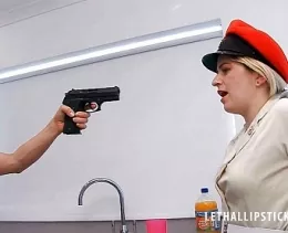 Fight For It at Lethal Lipstick | The Female Military Police Officer is about to leave her house for work when an old friend pays her a surprise visit. the friend is keen to tell her old friend about a lucrative job she's landed and is about to complete but it requires a little forcefulness..
