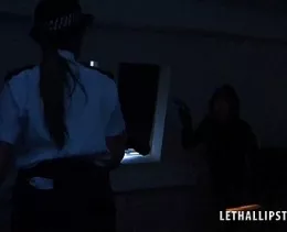 Intruder at Lethal Lipstick | The burglar is caught unaware, she thought she had taken care of all the alarm sensors but she must have missed one and now the fuzz are all over the place...time for desperate measures