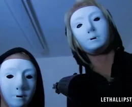You Saw Us at Lethal Lipstick | Being a witness to a bank robbery is one thing, but the fact that Fat Sam had seen the faces of the two female villains meant he had be dealt with, but they may as well have a bit of fun whilst doing it