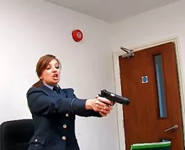 Lemon Cheesecake at Lethal Lipstick | Dr Philbert has a meeting with Officer Harrington and when she gives him the correct code word,   the Dr hands over the top secret file about the progress made on the new weapons system..if only he knew who he was dealing with!