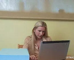 Secretary Spies at Lethal Lipstick | Lucy B was the secretary to a local unscrupulous businessman. He had a small time business in the building trade that somehow seemed to make big money. She was determined to get to the bottom of it and, with her partner in crime, Vanessa, ensure they got a share of the spoils..