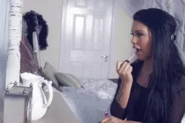 Sam G at More Than Nylons | Oh Wolford, how I love you, let me count the ways.........Sorry got a little distracted there. As I did when we shot this set and Sam put on this pair of gorgeous, seamless Wolford hose. Her legs - and everything else - look just sublime. And her slow strip-tease is just as perfect.