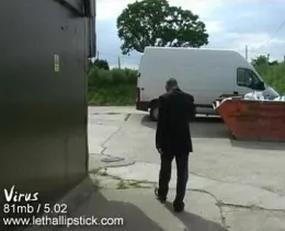 Virus at Lethal Lipstick | When Fred gets to the meeting point, there's no one there. He's suprised...and angry..That's when he makes a call and finds out about the virus attck..and moments later ..something a little more deadly