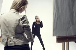 Izzy at More Than Nylons | Izzy is an artistic soul don't you know. But when the model for her life class couldn't make it, she was more than happy to be on the ‘other side of the canvas'. Izzy has always dreamed of being painted and wearing sex black pantyhose, she is soon semi-naked and ready for her debut. We hope that the artists are able to concentrate!