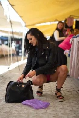 Bonnie Bellotti at Girlfolio | In this movie we follow Bonnie from the market where she buys some new knickers to her bedroom where she strips and tries on her new lingerie!