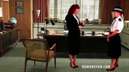 The Demure Detective 1 at Demure Fun | This series of scenes are a custom commission involving multiple models in different background locations, all in rather demure situations which end up revealing their stockings a full slips. In this video, we start with the 'Demure Detective Agency' and their efforts to catch the baddies