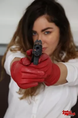 Lacy May at Lethal Lipstick | Lacy May looking lethal