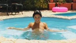 Cara De La Hoyde at Hayley's Secrets | Playful In The Spa Pool