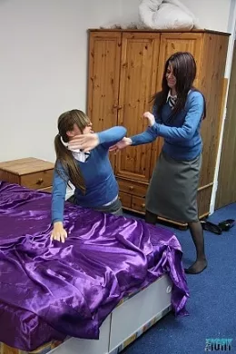 Cate Harrington Vs Theo at Femme Fight | College Girls Theo and Cate Harrington hate each others guts and they show it in the glamour girl catfight.