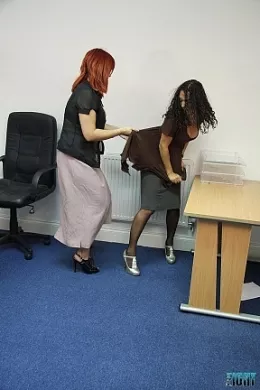 Office Bitch Dress Destruction Catfight at Femme Fight | Elle is so furious Bexey and she want to give the little bitch a piece of her mind. The problem for Elle though is that she's not too aware of the old addage that powerful things come in small packages