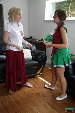 Cate Harrington Vs Karlie Simon at Femme Fight | Cate Harrington vs Karlie Simon - These two girls go at each other in this feisty, fast paced clothing destrucvtion catfight!