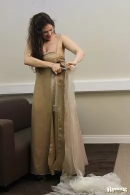 Brianna Davies at Ripping 4 Fun | Brianna Davies is just back from a night out at a very exclusive mens club. She has had a lot of fun but she cant be a member of the exclusive mens club but there are something that she can do that they simply cant..like ripping her dress!