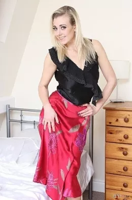 Saphire Blue at Sexy Satin Silk Fun | 70 images