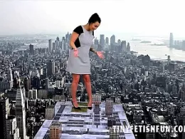 Kelly In The City at Tiny Fetish Fun | Scientist Lauren Louise carries out an experiment with her work colleague Lauren Louise. She has developed a new ray and Kelli has agreed to allow Lauren test it with her but when Lauren fires the Ray, the results are unexpected and Kelli just grows and grows and grows