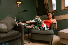 Blossom May at Skin Tight Glamour | Khaki