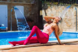 Natasha Anastasia at More Than Nylons | So Pretty In Pink