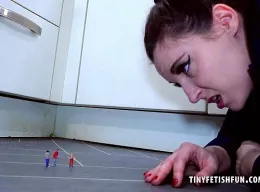 Ivy Rain at Tiny Fetish Fun | Giantess  Ivy Rain devouring tiny guys