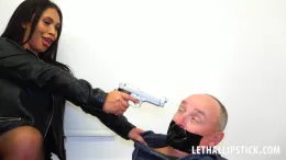 Jonsey Part 2 at Lethal Lipstick | Having completed the hit, her mark, Jonesy was no more, now it was time to collect payment for a job well done!