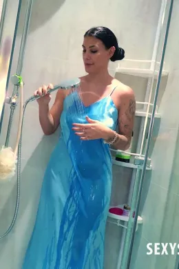 Roxy Mendez at Sexy Satin Silk Fun