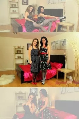 Jess Impiazzi,Sarah B at Layered Nylons