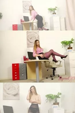 Stella Cox at Layered Nylons