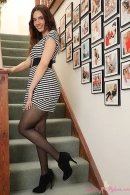 Abigail B at Layered Nylons