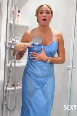 Natalia Forrest at Sexy Satin Silk Fun