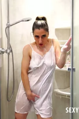 Kim Scott at Sexy Satin Silk Fun