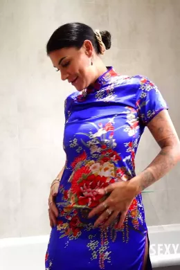 Roxy Mendez at Sexy Satin Silk Fun