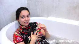 Summer Fox at Sexy Satin Silk Fun