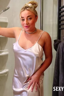 Zoey Ziptie at Sexy Satin Silk Fun