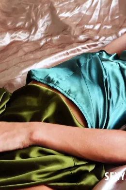 April Paisley at Sexy Satin Silk Fun