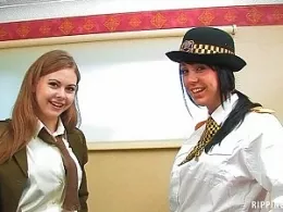 Olivia And Jennie at Panty Man | Ripping4Fun